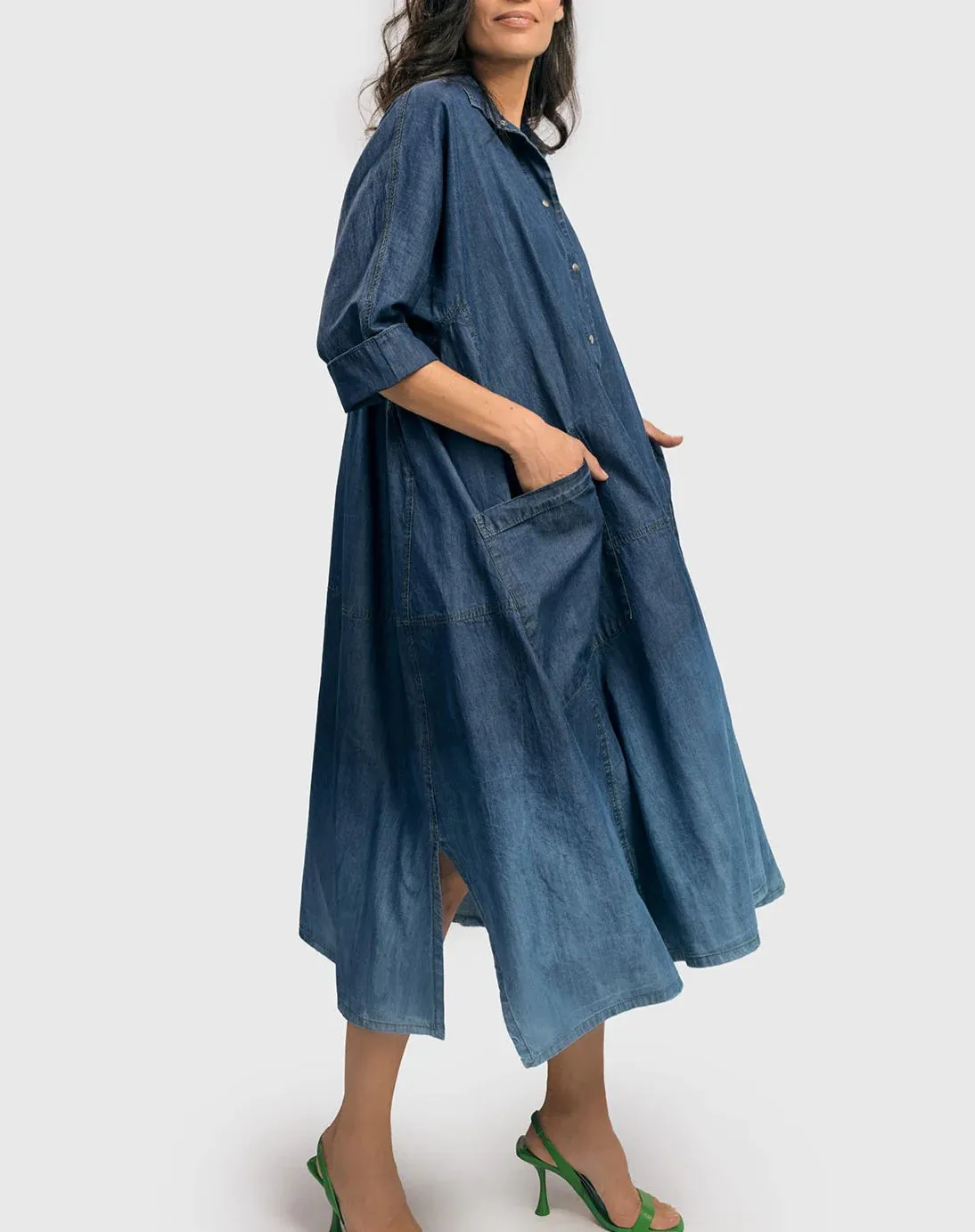 7SD140D LUZ OMBRÉ MAXI DRESS