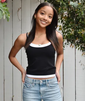 8apart Women Roseanne Double Layer Tank