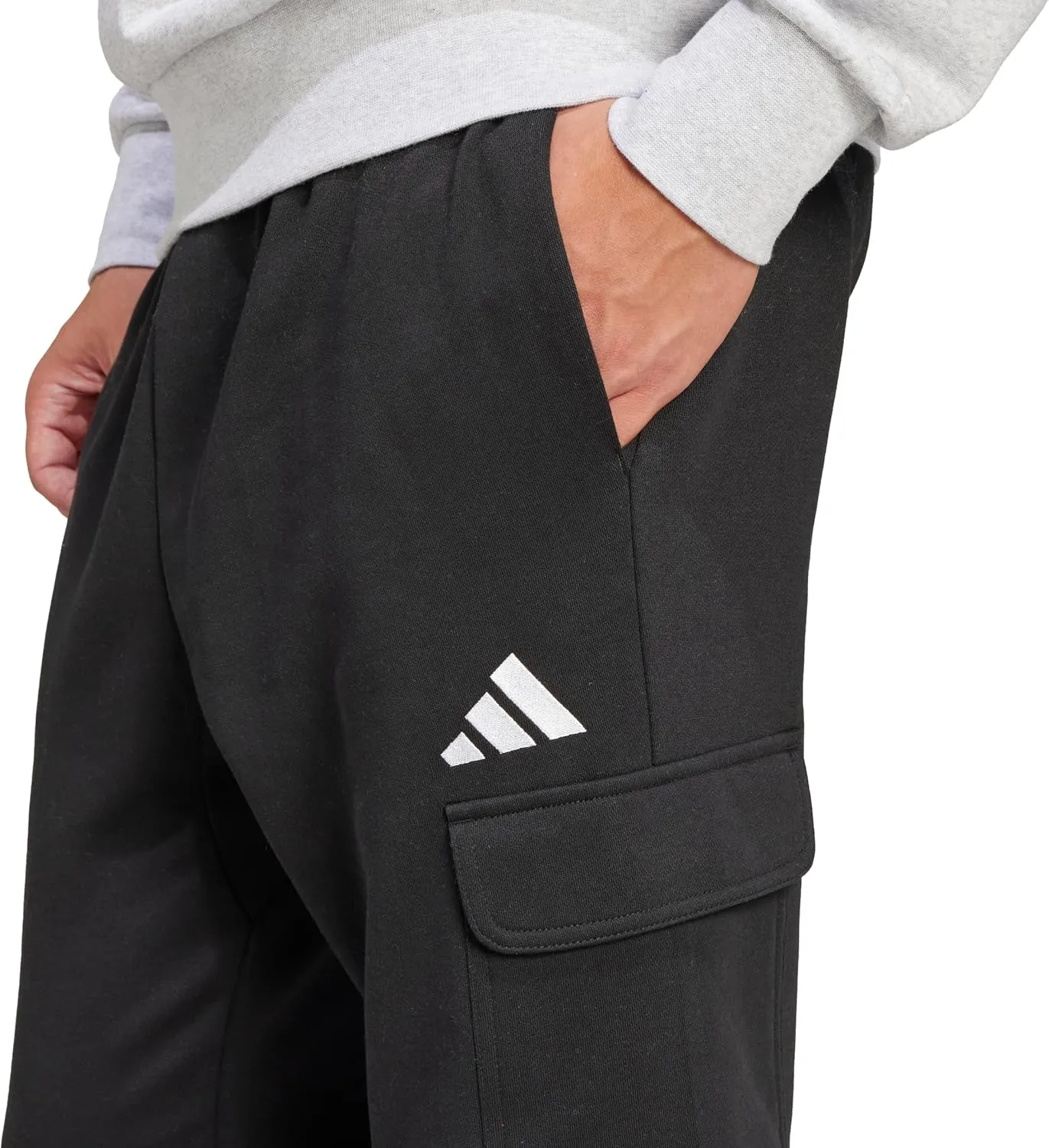 adidas Men's Essentials Feel Cozy Fleece Cargo Pants