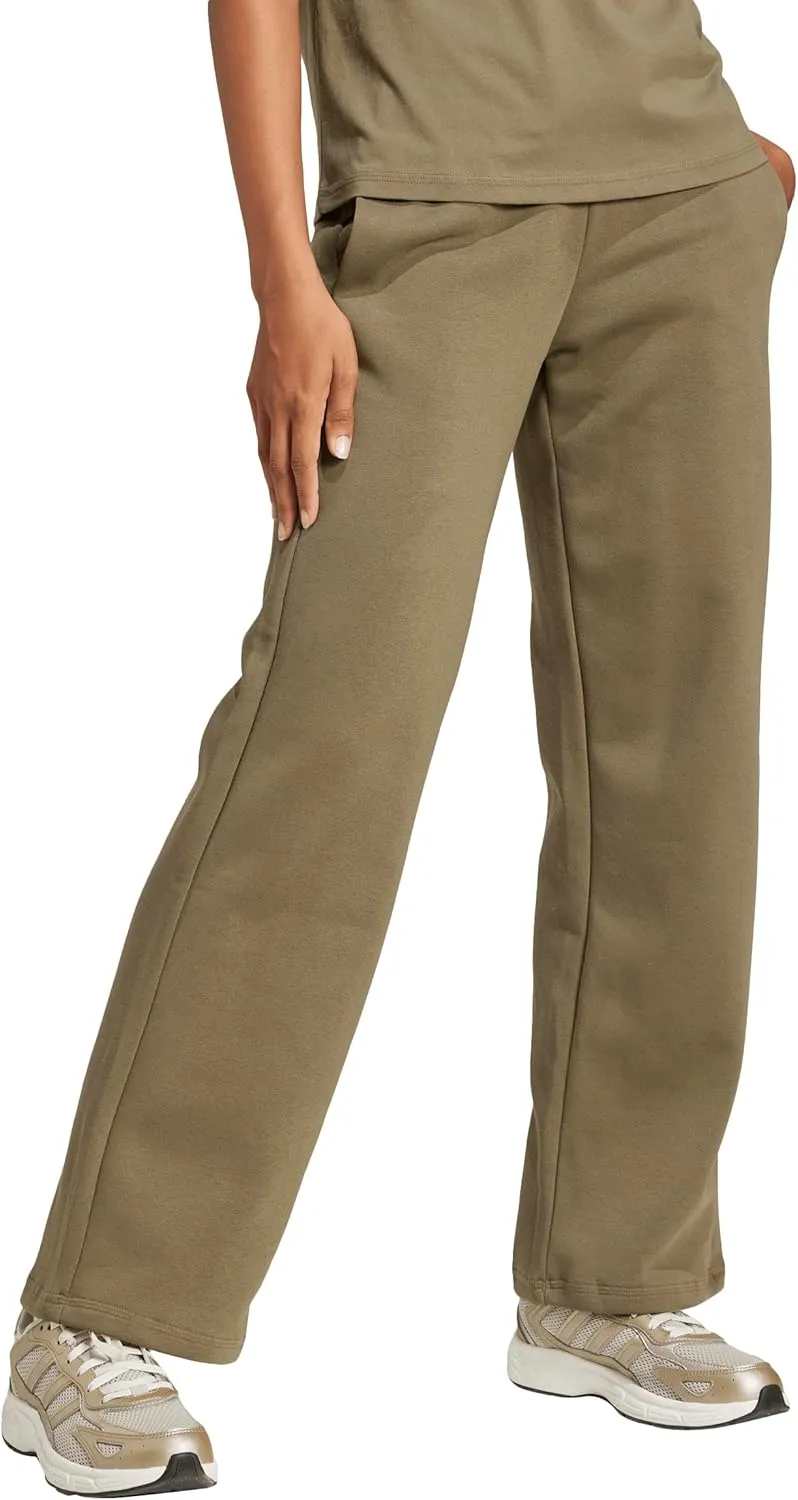 adidas Women's Essentials Small Logo Feel Cozy Open Hem Pants