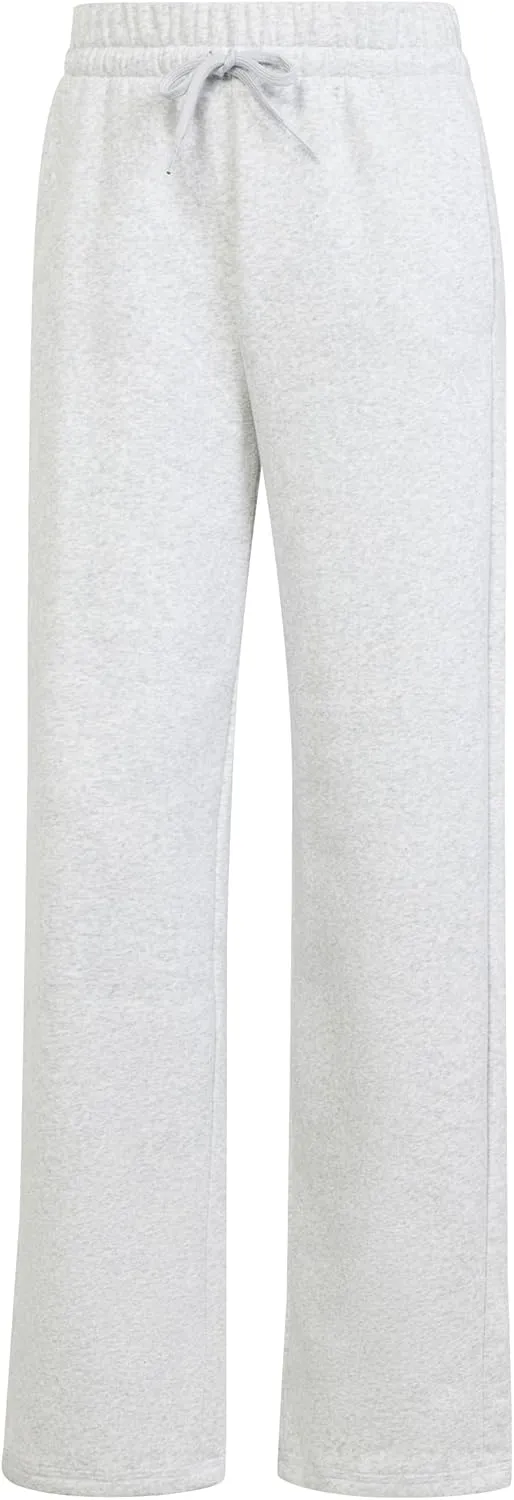 adidas Women's Essentials Small Logo Feel Cozy Open Hem Pants