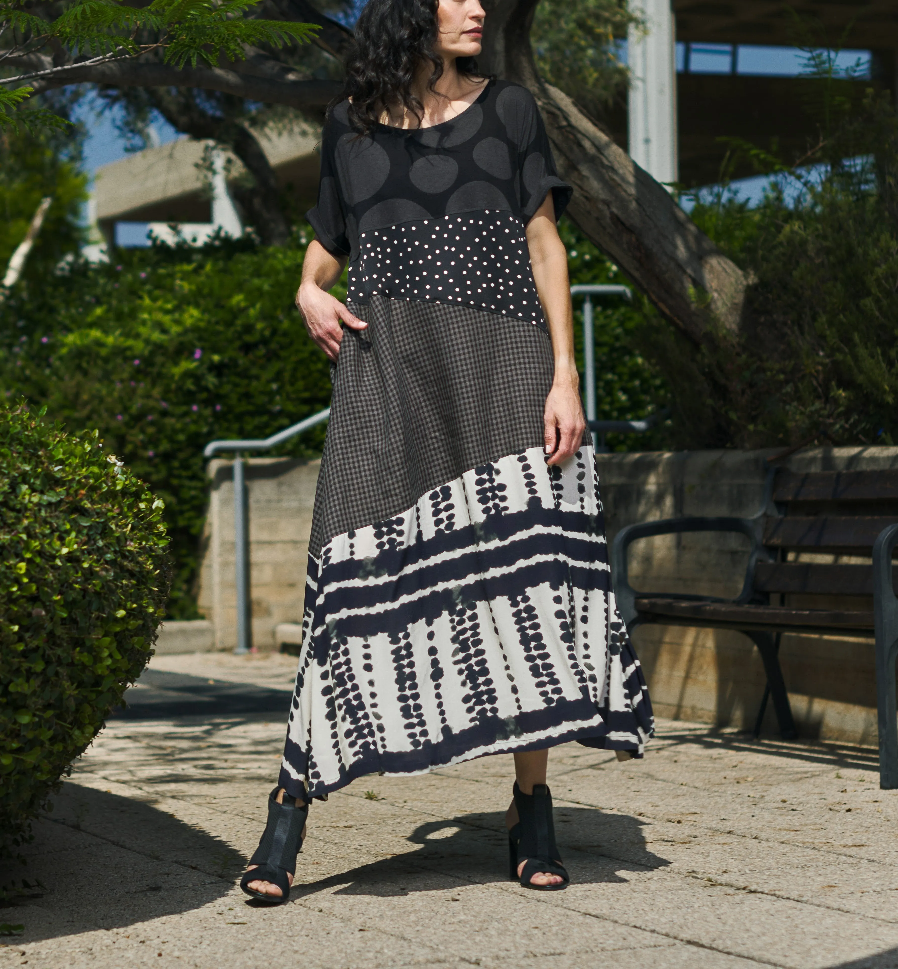 Alembika Dresses -  Lost City T-Shirt Dress, Savanna FINAL SALE ITEM