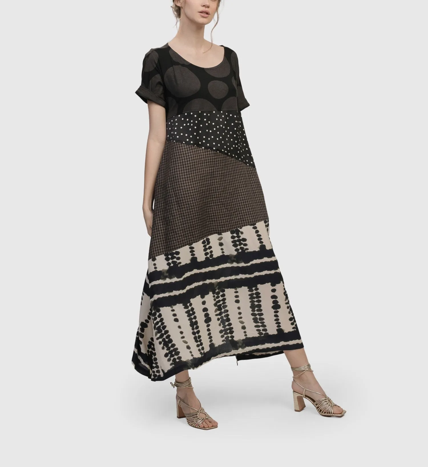 Alembika Dresses -  Lost City T-Shirt Dress, Savanna FINAL SALE ITEM