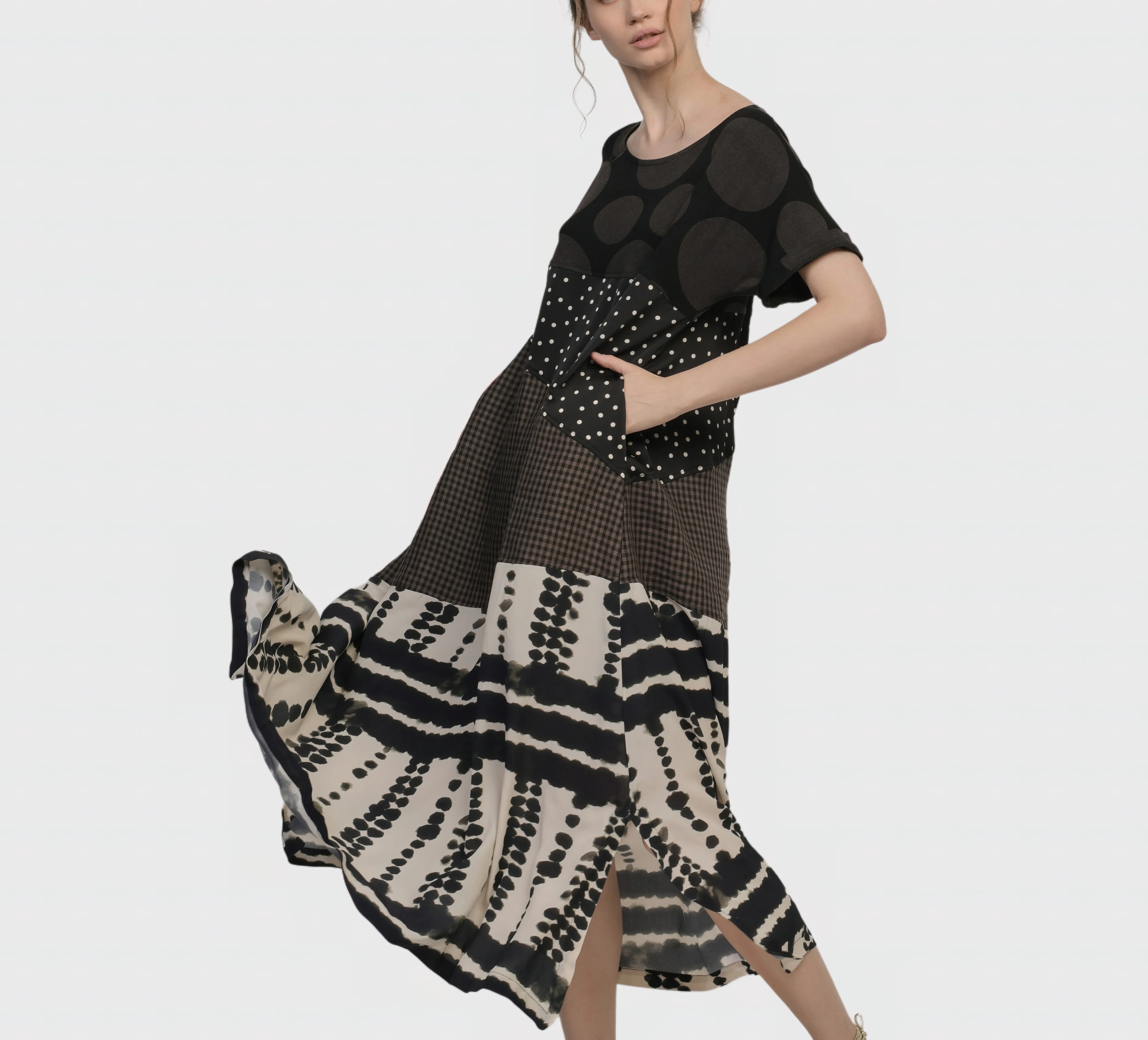 Alembika Dresses -  Lost City T-Shirt Dress, Savanna FINAL SALE ITEM