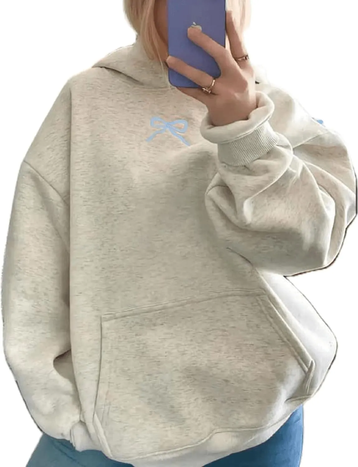 Argeousgor Women Y2k Graphic Print Hoodies Teen Girls Pullover Sweatshirt Long Sleeve Crewneck Aesthetic Loose Fit Top