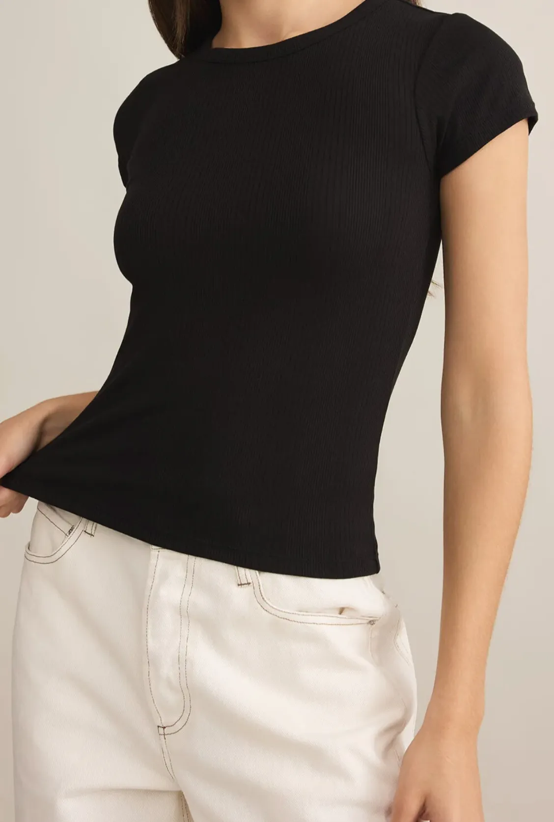 Avery Fitted Rib Tee