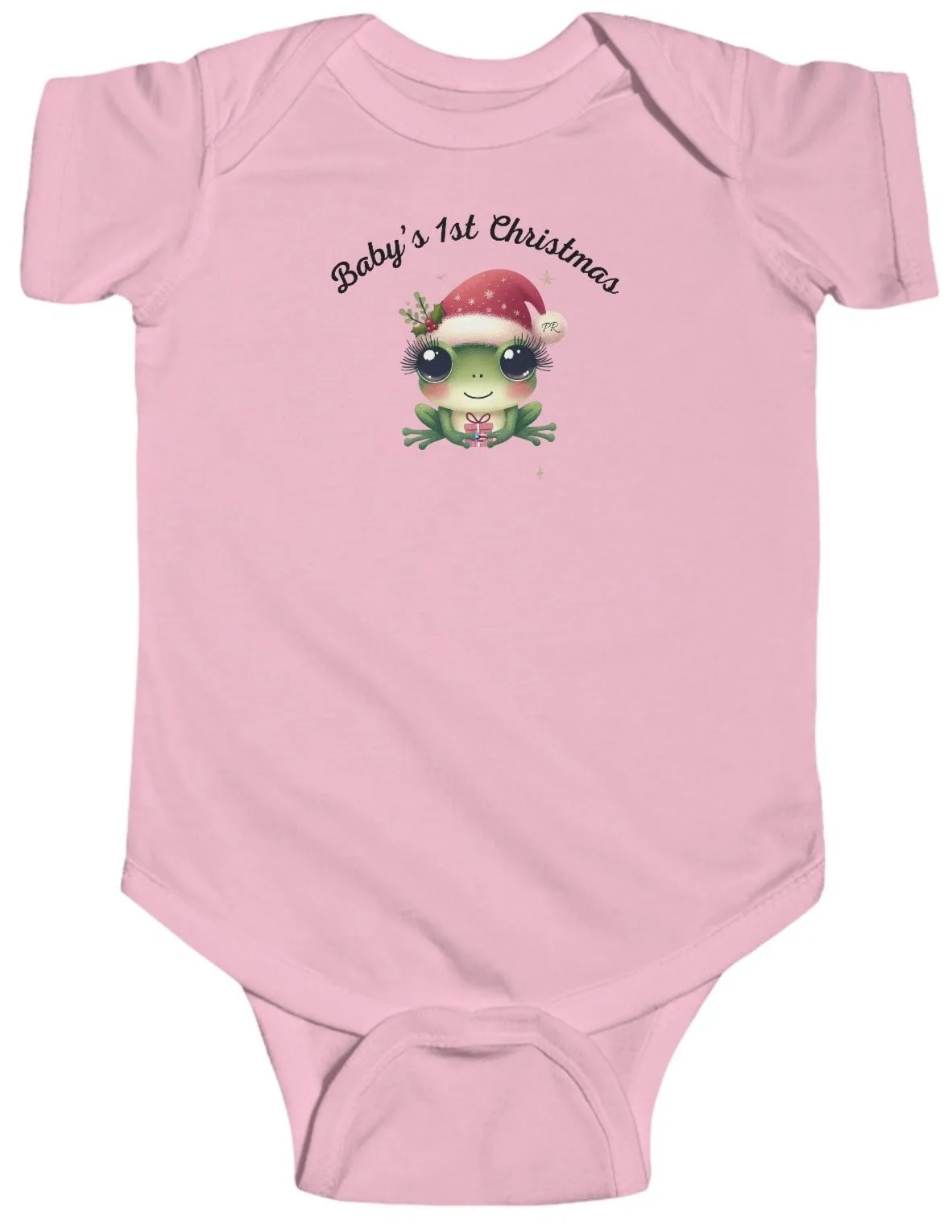 Baby's 1st Christmas Coqui/Frog Infant Fine Jersey Bodysuit-Puerto Rico Flag.