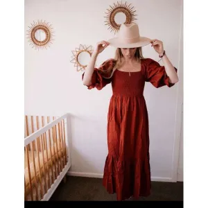 Bali Lane Almeria Linen Midi Dress