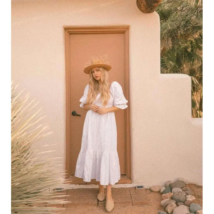 Bali Lane Almeria Linen Midi Dress