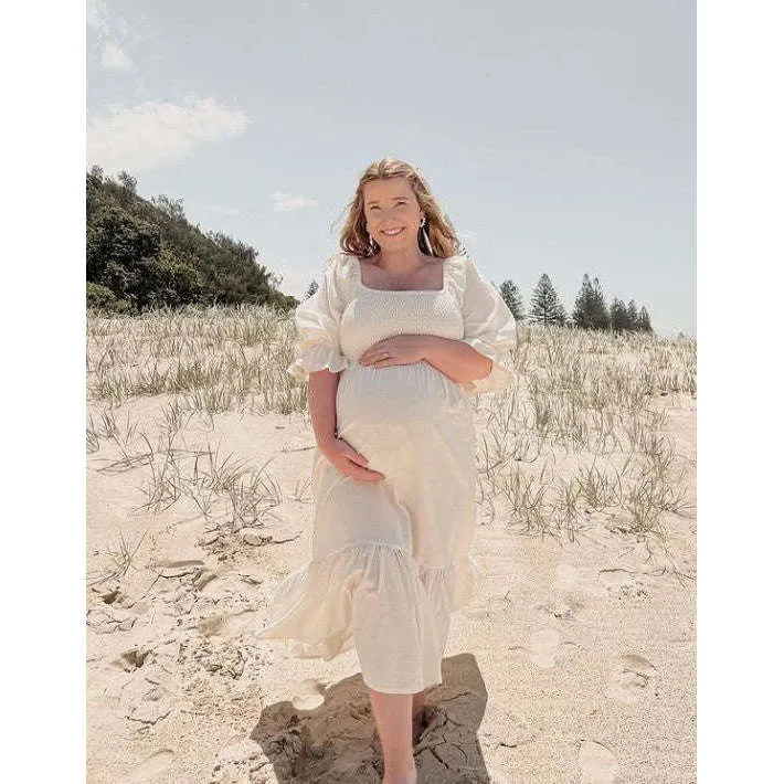 Bali Lane Almeria Linen Midi Dress