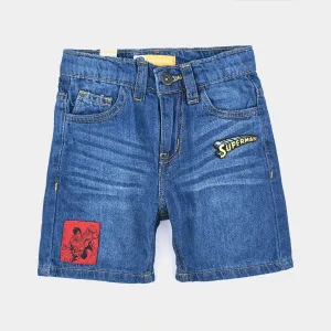 Boys Denim rigid Short-Light Blue