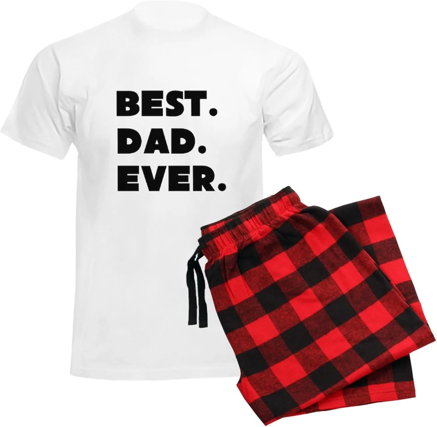 CafePress Best Dad Ever Pajamas Men's Novelty Light Pajama Set, Comfortable PJ Sleepwear