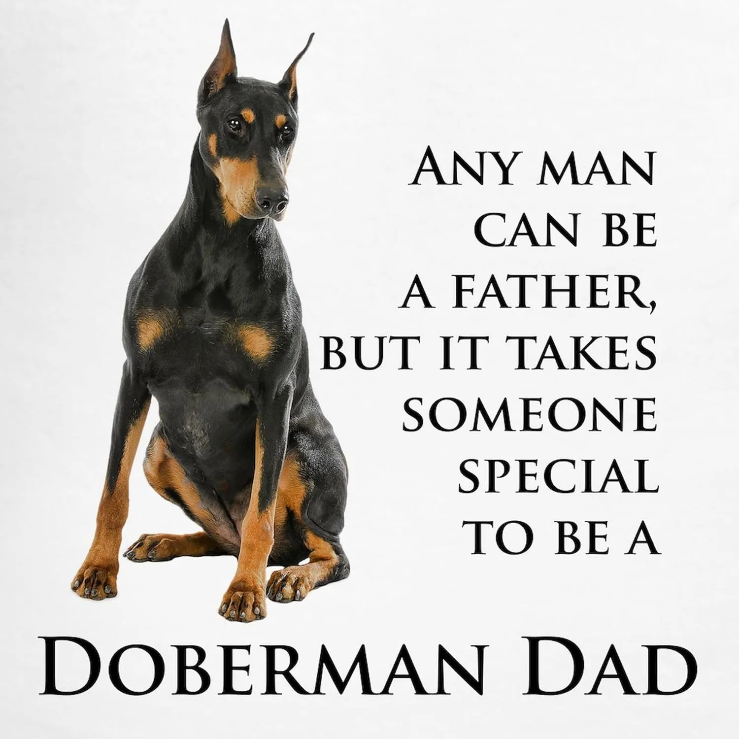 CafePress Doberman Dad Pajamas Men's Novelty Light Pajama Set, Comfortable PJ Sleepwear