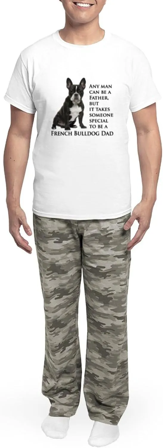 CafePress Frenchie Dad Pajamas Men's Novelty Light Pajama Set, Comfortable PJ Sleepwear
