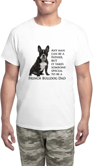 CafePress Frenchie Dad Pajamas Men's Novelty Light Pajama Set, Comfortable PJ Sleepwear