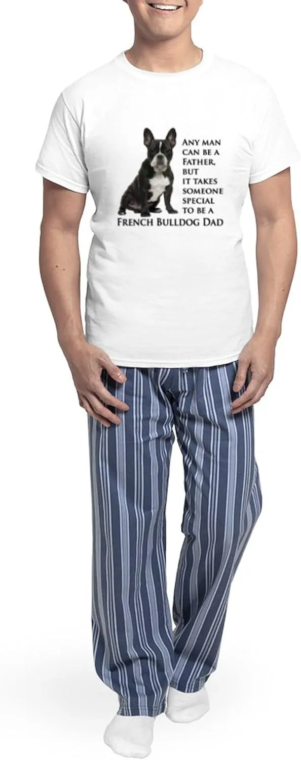 CafePress Frenchie Dad Pajamas Men's Novelty Light Pajama Set, Comfortable PJ Sleepwear