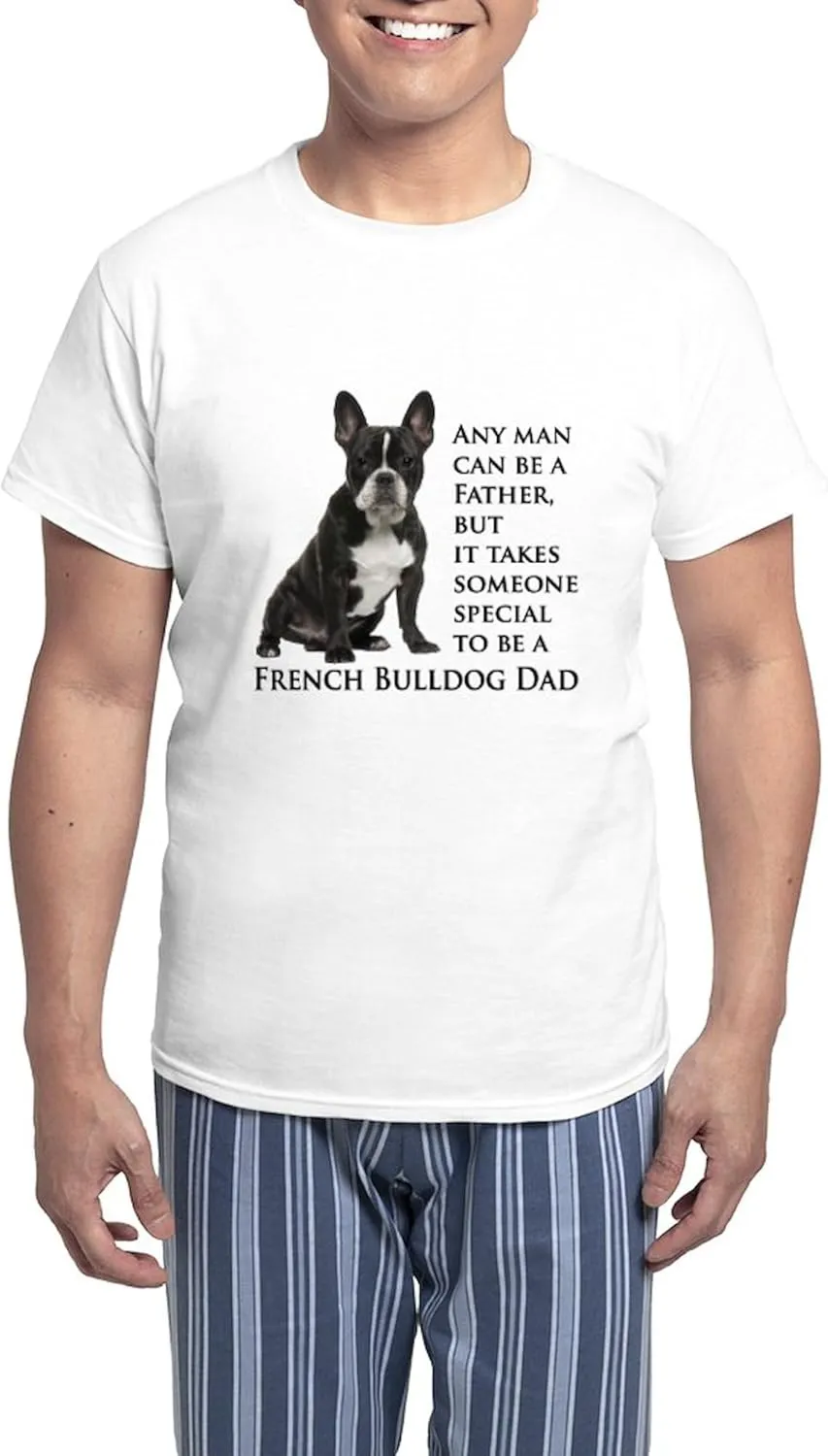 CafePress Frenchie Dad Pajamas Men's Novelty Light Pajama Set, Comfortable PJ Sleepwear
