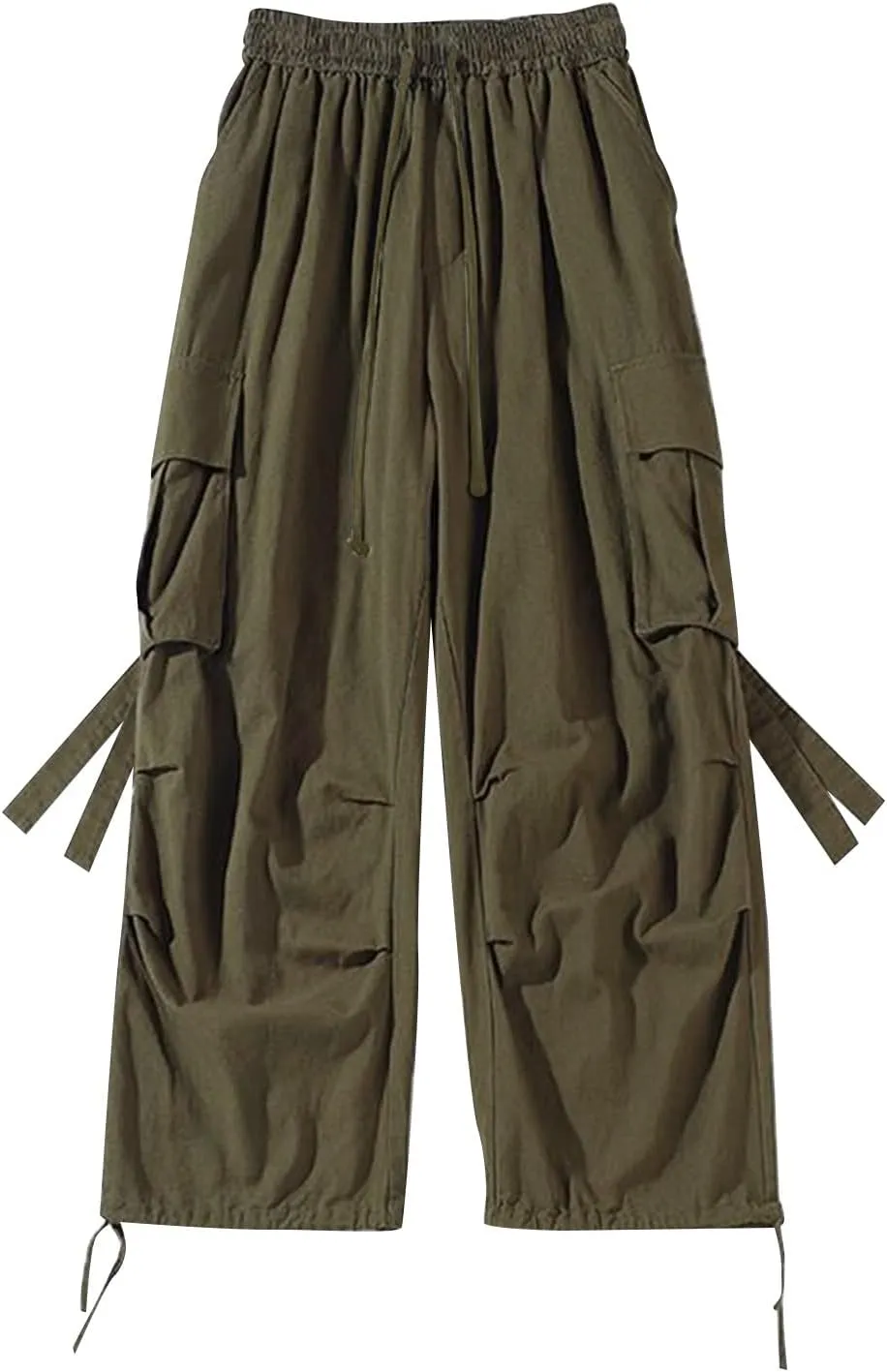 Cargo Pants for Men Relaxed Fit Mens Heavyweight Fleece Jogger Pants Drawstring Stretch Elastic Waist Outdoor Trouser