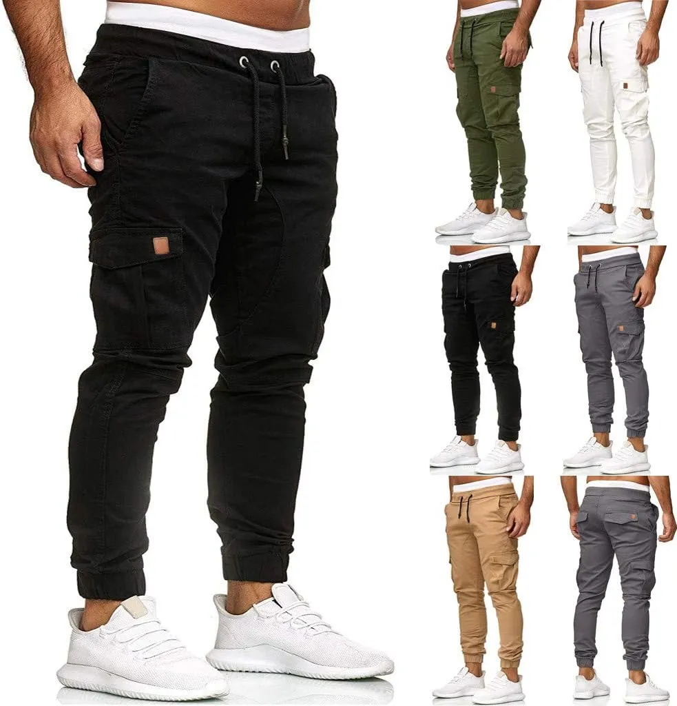 Cargo Sweatpants for Men Mens Lounge Pants Casual Athletic Pants with Pockets Cargo Pants for Men Sweat Pants Fashion