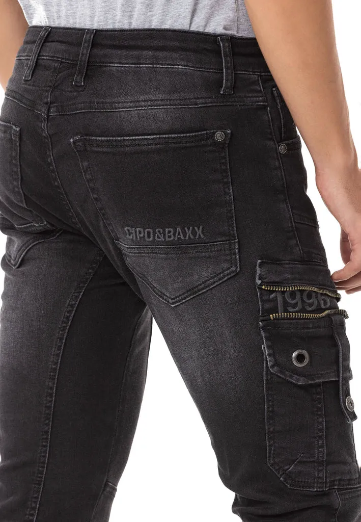 CD845 Comfortable Cut Men's Jean Trousers