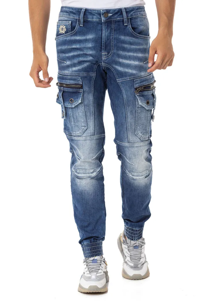 CD845 Comfortable Cut Men's Jean Trousers