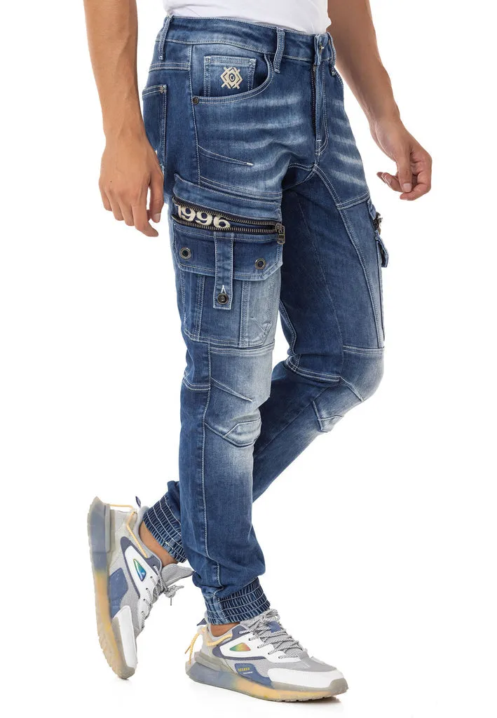 CD845 Comfortable Cut Men's Jean Trousers
