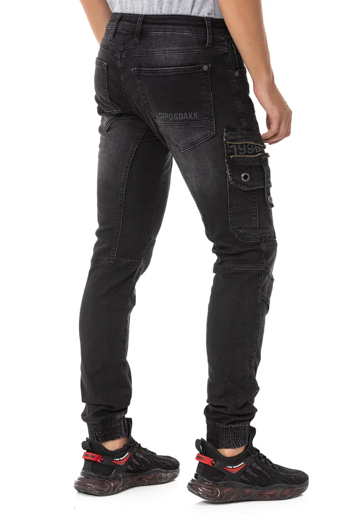 CD845 Comfortable Cut Men's Jean Trousers