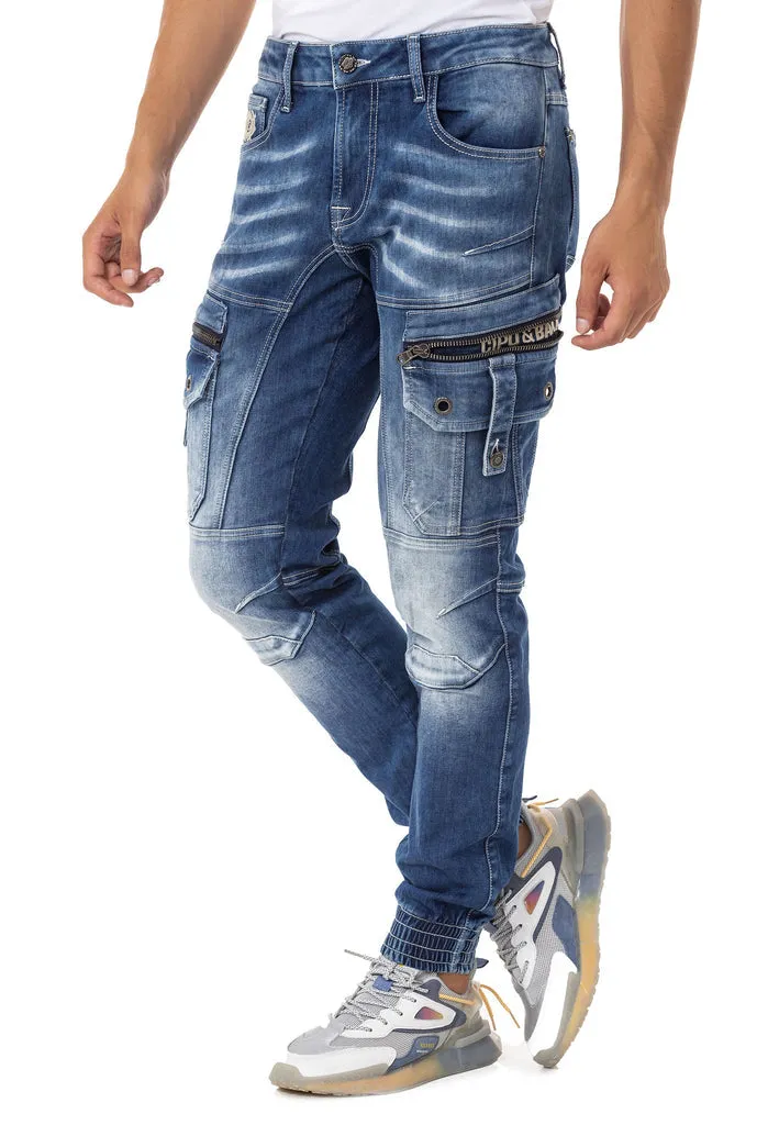 CD845 Comfortable Cut Men's Jean Trousers