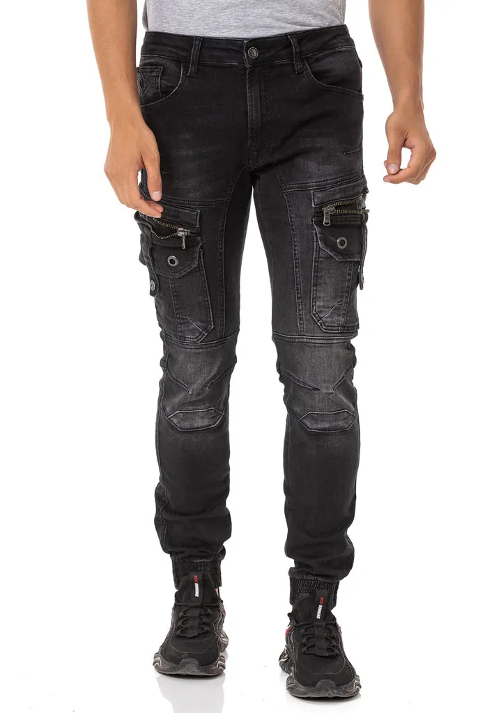 CD845 Comfortable Cut Men's Jean Trousers