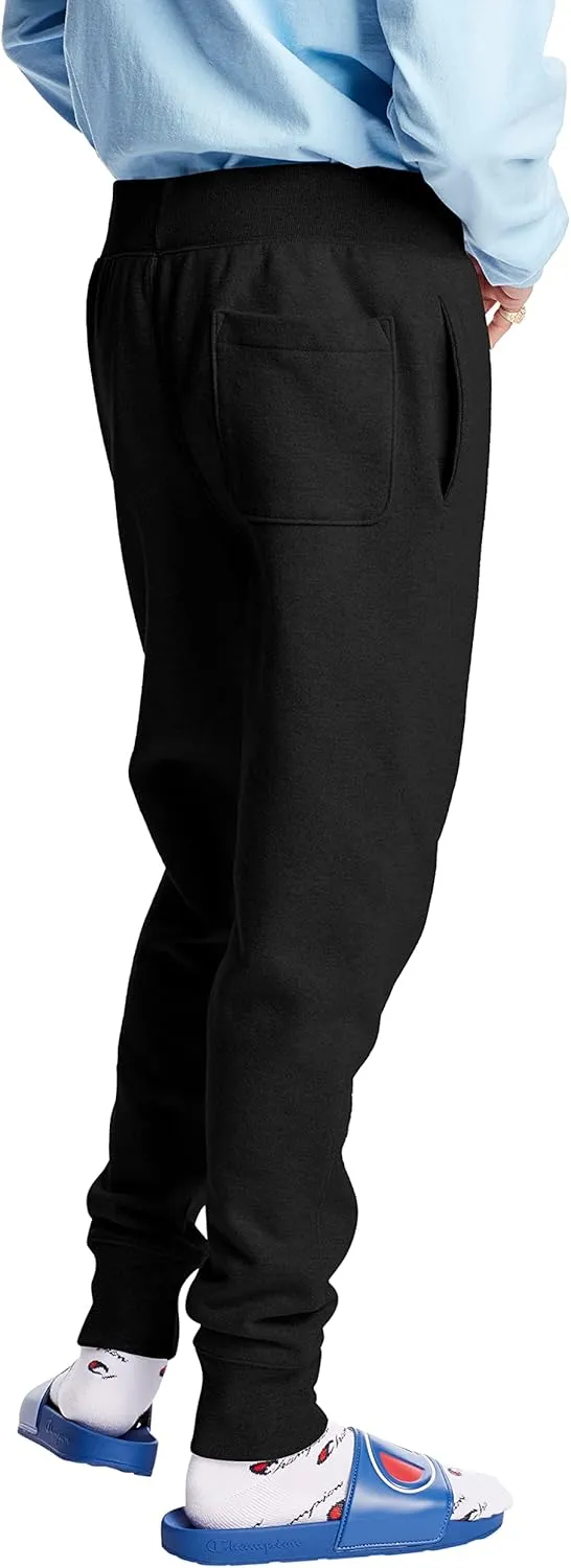Champion Men's Reverse Weave Joggers, Comfortable, Fleece Pants For Men, C Logo, 30.5