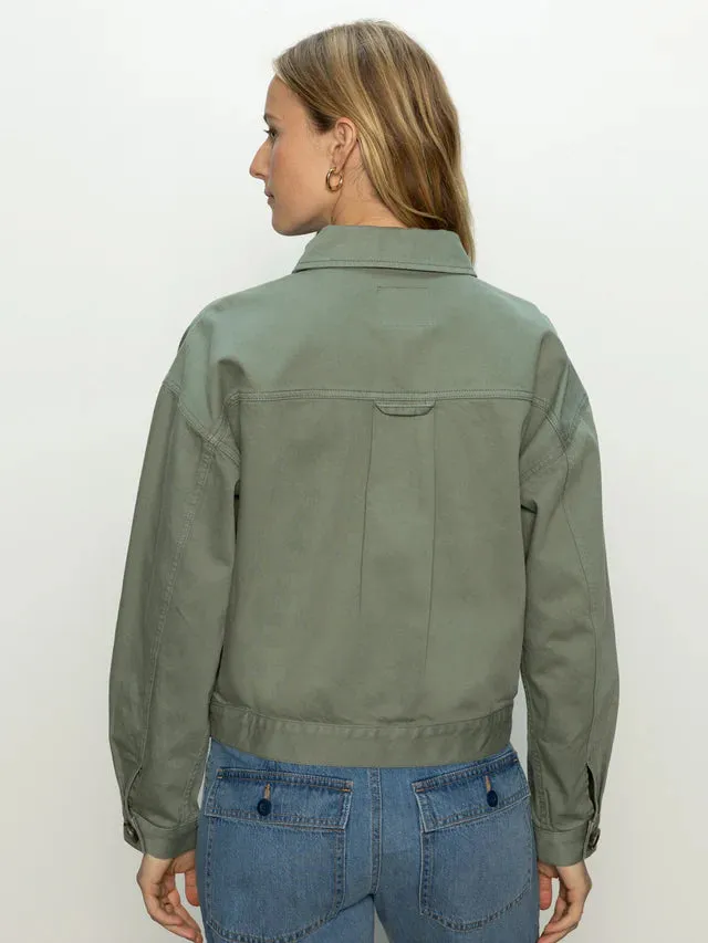 Coastal Denim Shacket - Dark Spruce