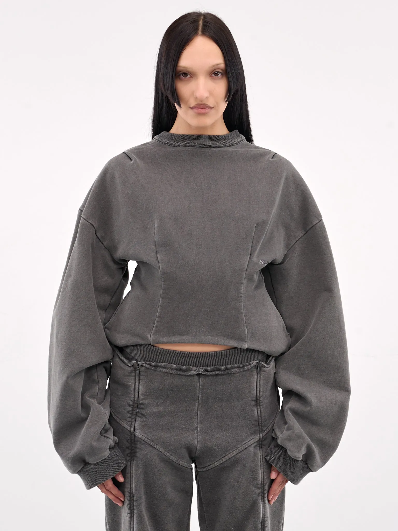 Corset Crewneck (809-712-MODIFIED-BLACK)
