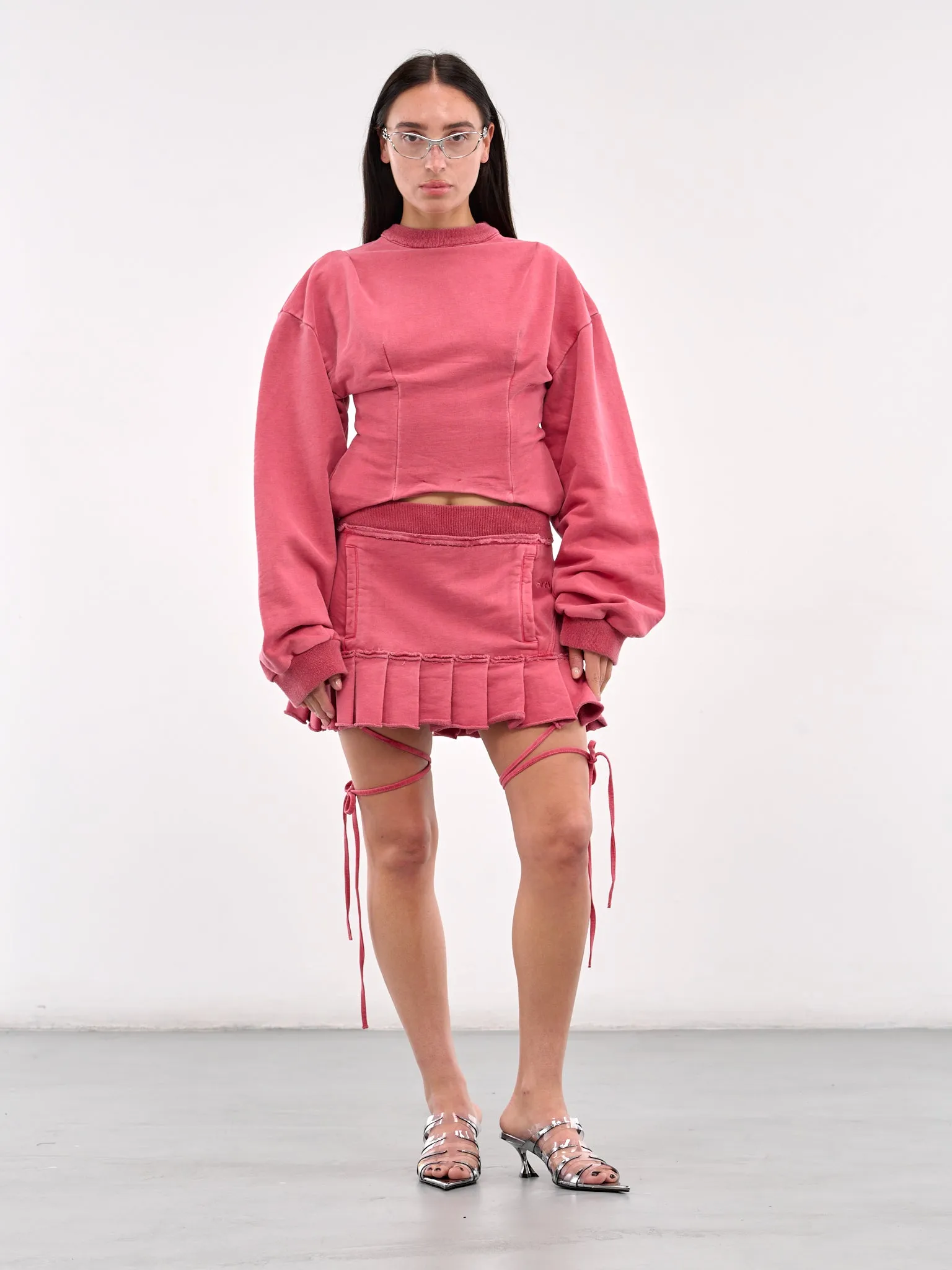 Corset Crewneck (809-712-MODIFIED-RED)