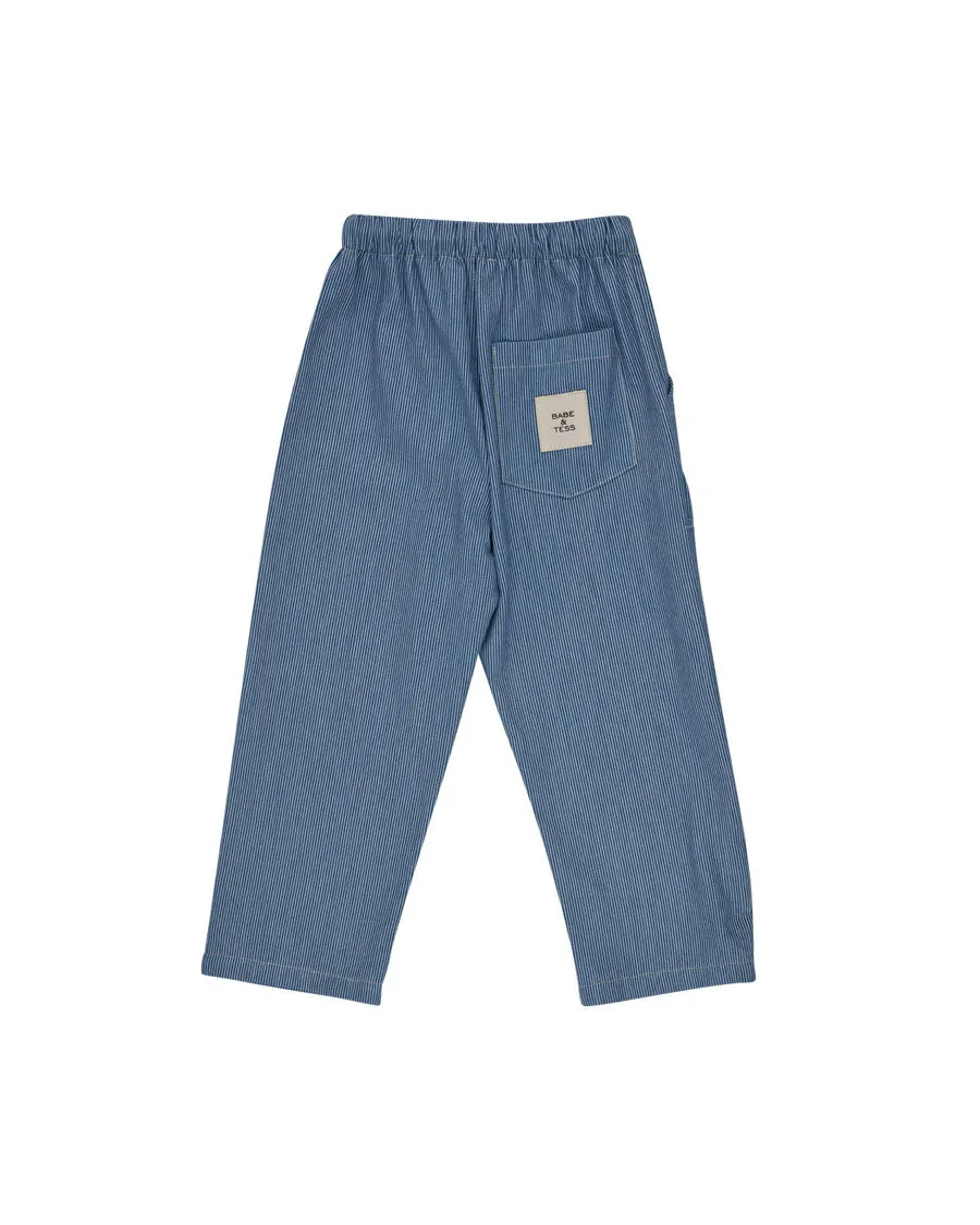 Cozy Pants - Denim Stripes