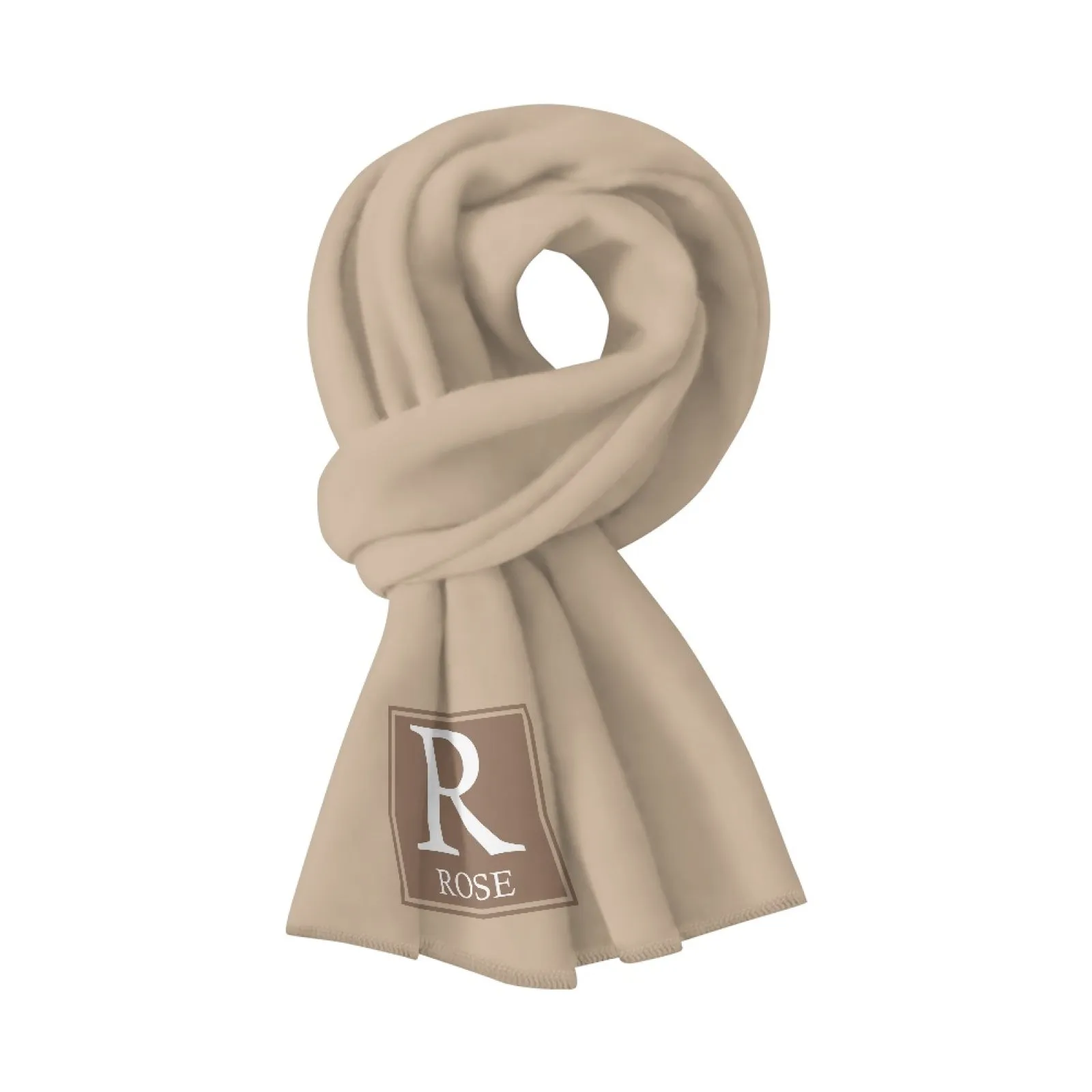 Custom Initials & Name Fluffy Scarf Soft&High Elasticity Winter Gift