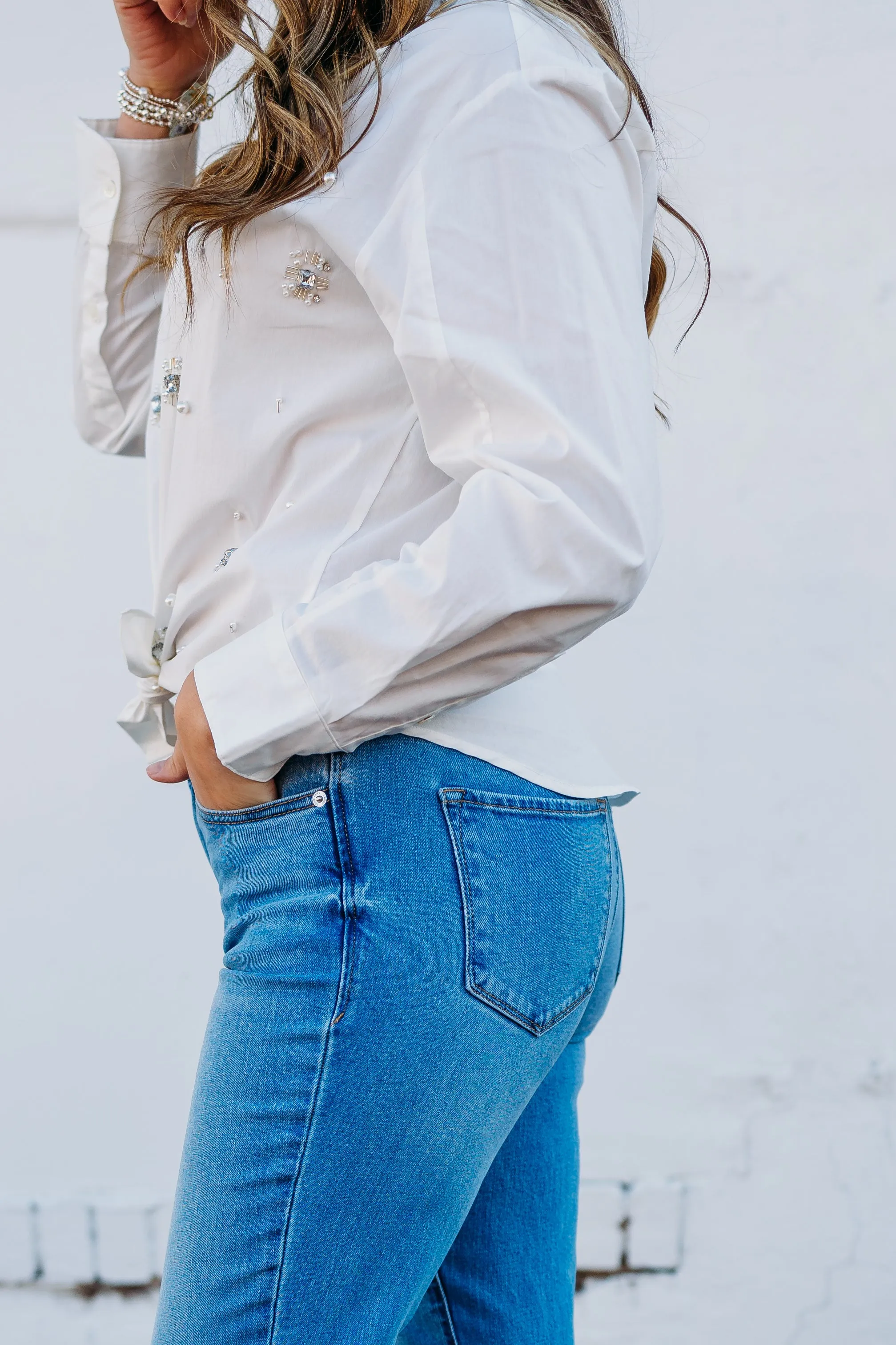 Dear John: Lola Blouse in Off White