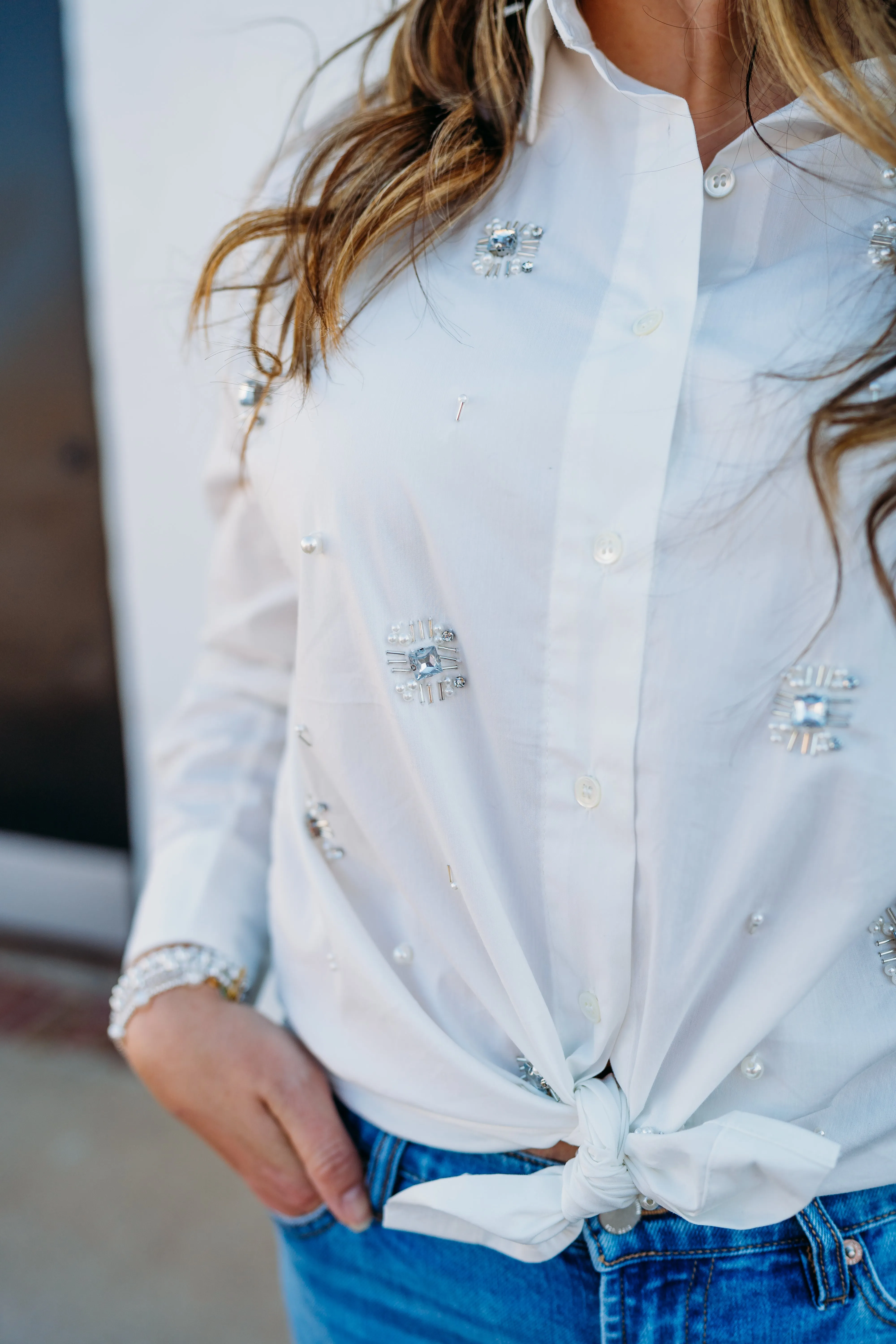 Dear John: Lola Blouse in Off White