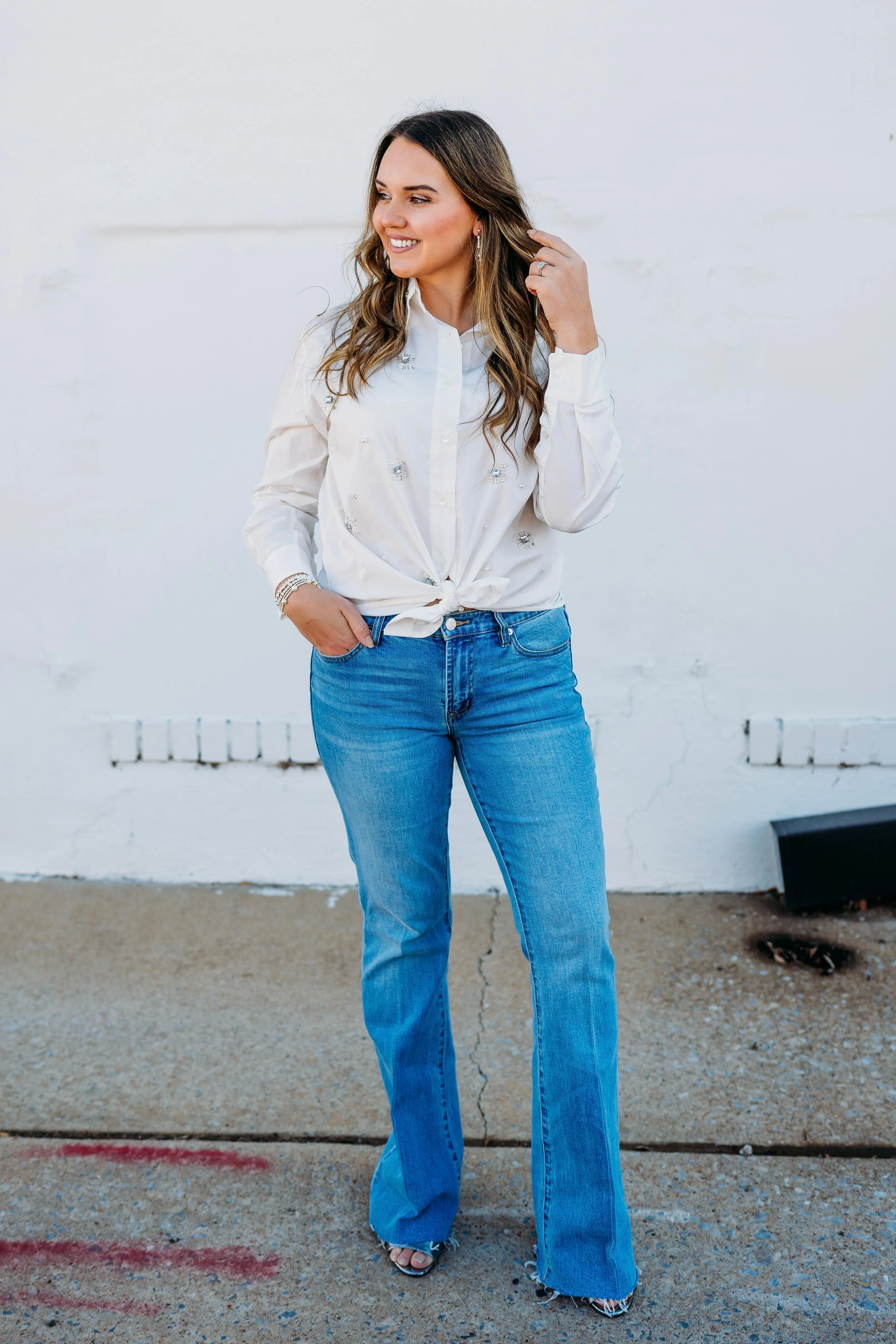 Dear John: Lola Blouse in Off White