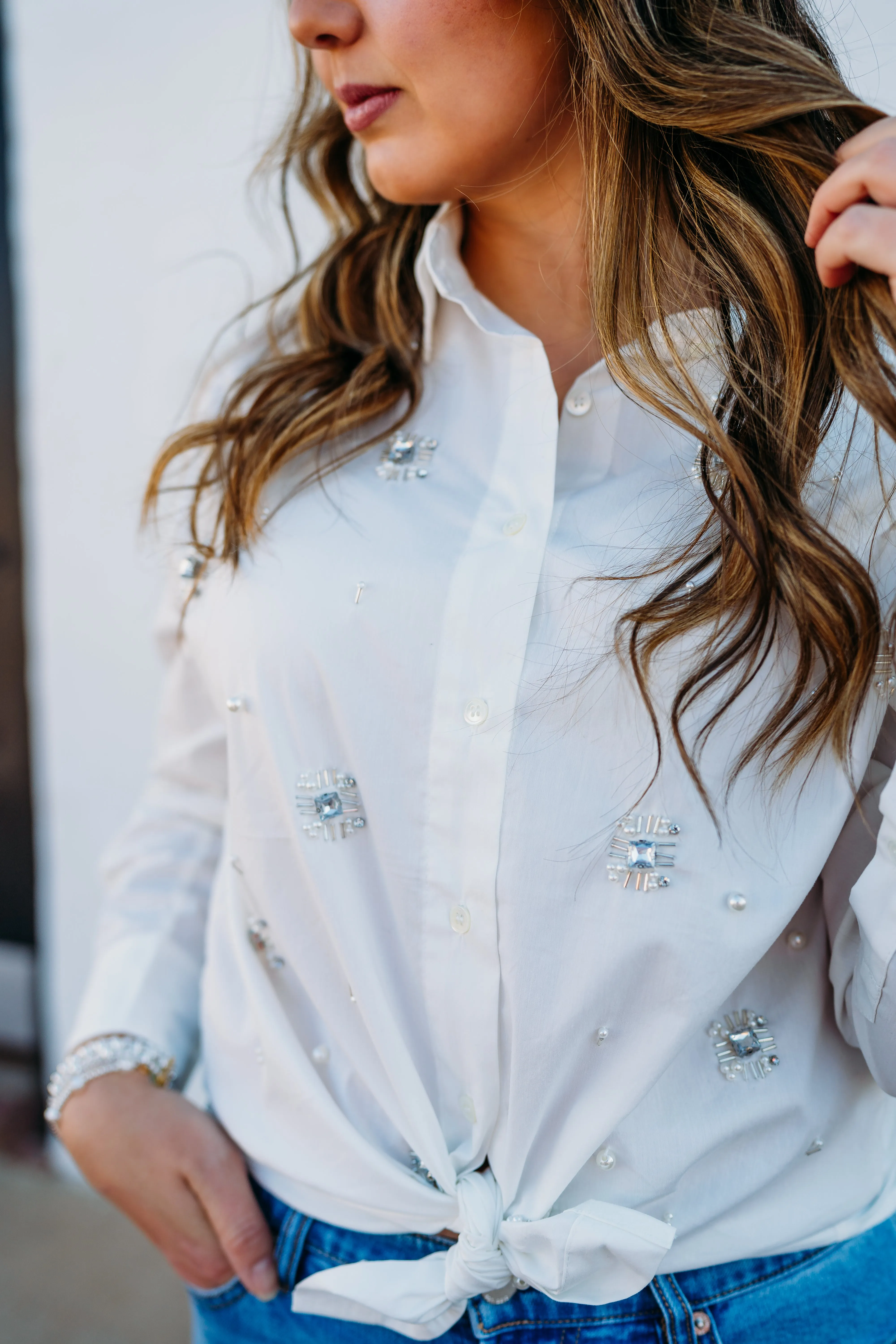 Dear John: Lola Blouse in Off White