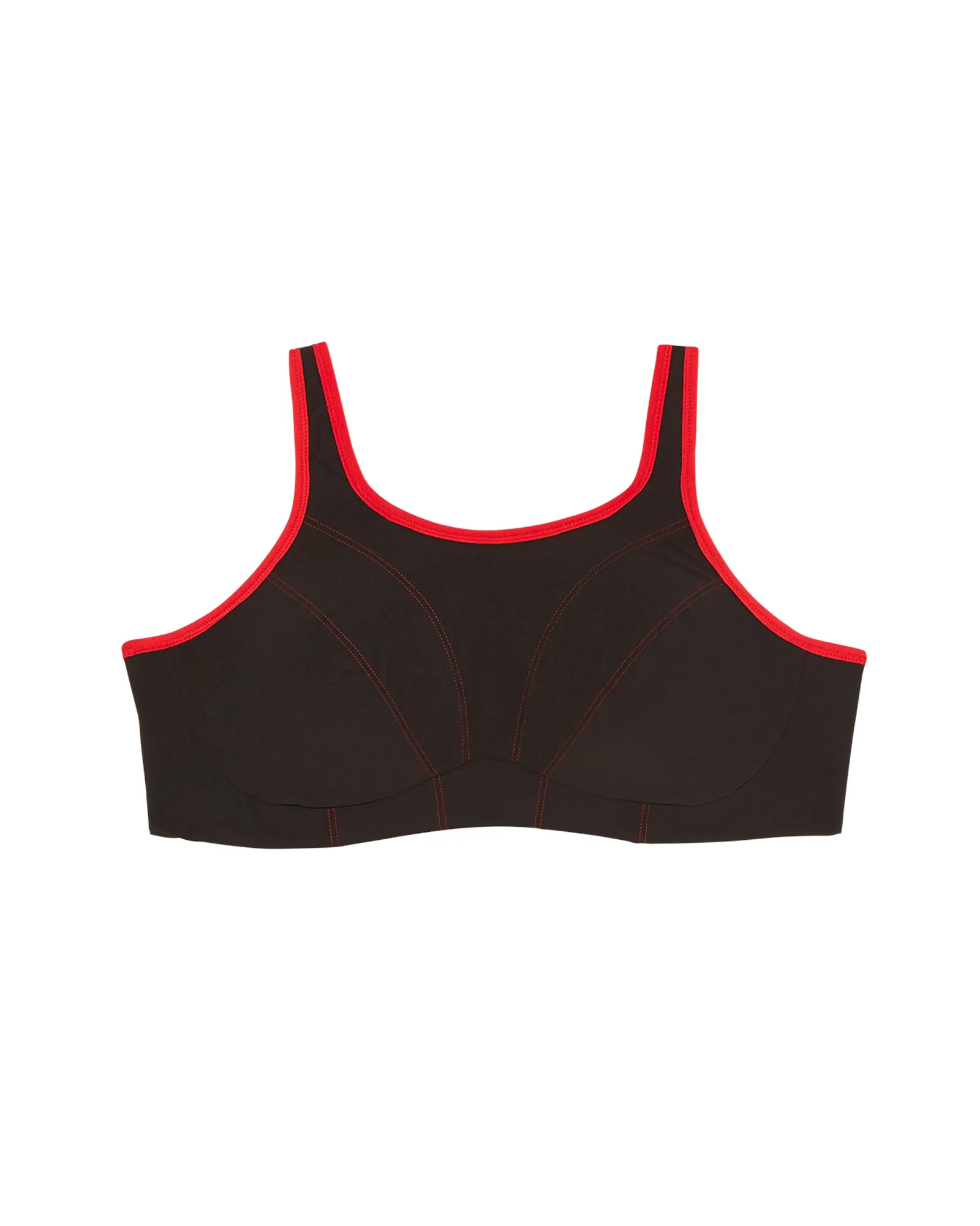 Detroit Sports Bra | Black / Red
