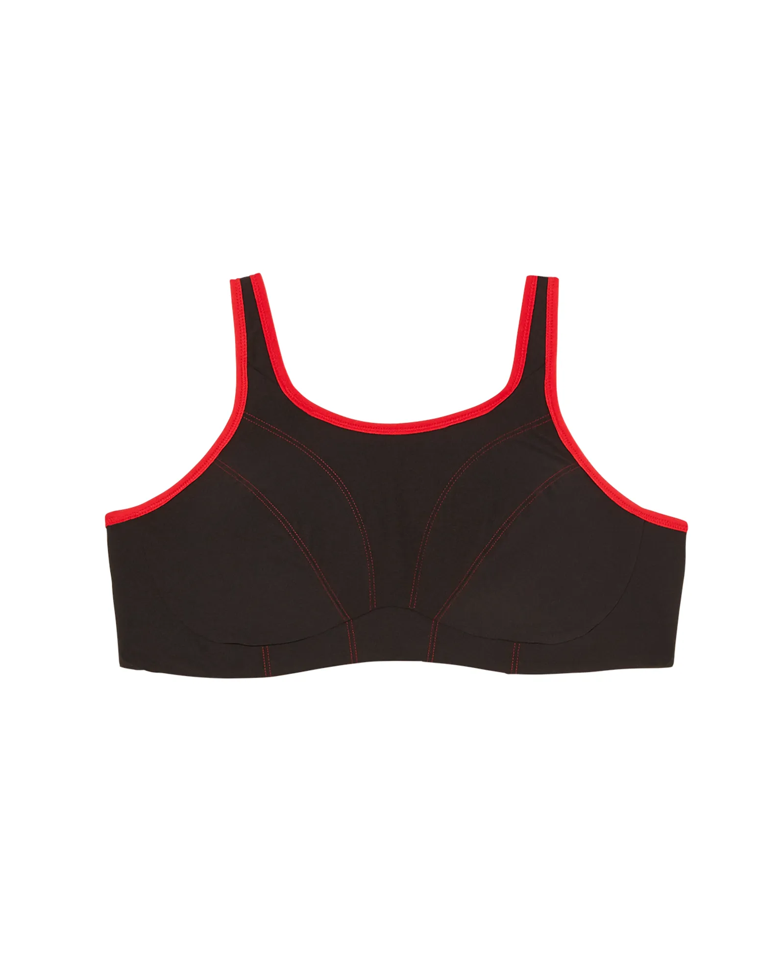 Detroit Sports Bra | Black / Red