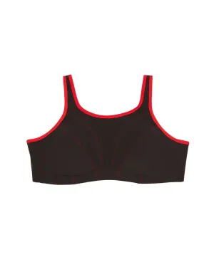 Detroit Sports Bra | Black / Red