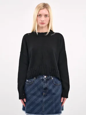 Distressed Sweater (GCMD0579A0-UFC652-BLACK)