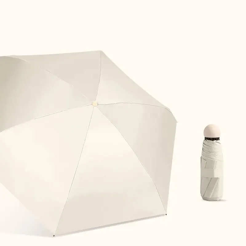 Dual use Capsule Umbrella Rainproof Sun Protection