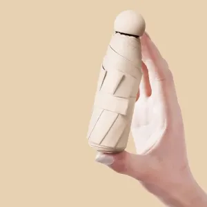 Dual use Capsule Umbrella Rainproof Sun Protection