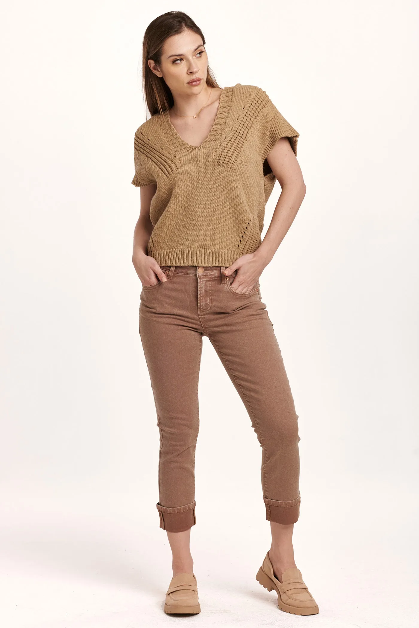 EMIRA CROCHET HOODIE SAHARA