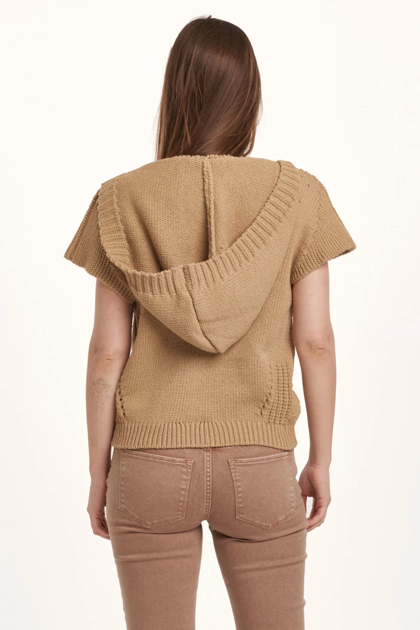 EMIRA CROCHET HOODIE SAHARA
