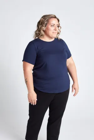 Essential Crew Tee in Navy