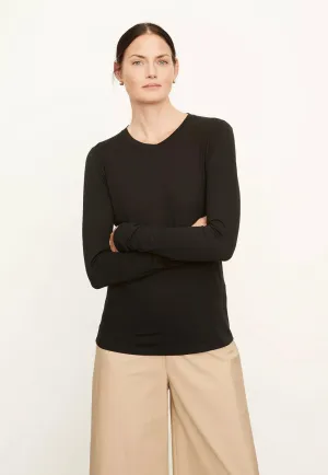 Essential Long Sleeve Crew - Black