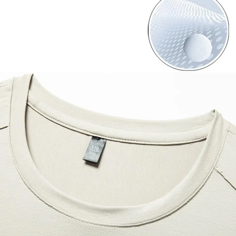 Essential Men's Undershirts White Cotton T-Shirts Crew Neck Moisture Wicking Summer Tee Shirts Unisex Adult Short Sleeve
